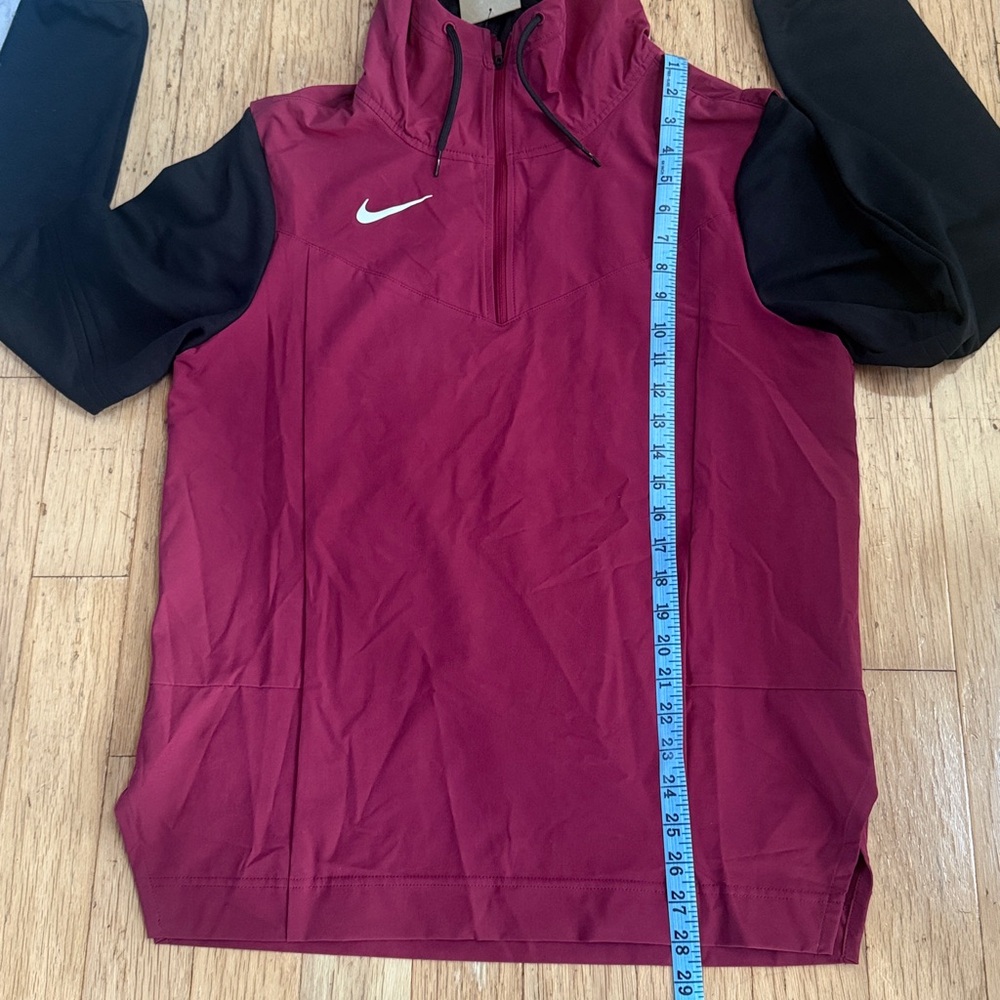 Nike Men’s Lightweight Player Jacket Maroon - Picture 10 of 12